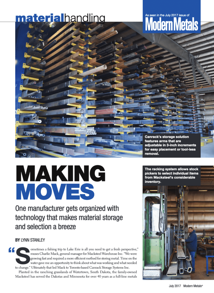 Modern Metals 2017 Macksteel Warehouse Rack System