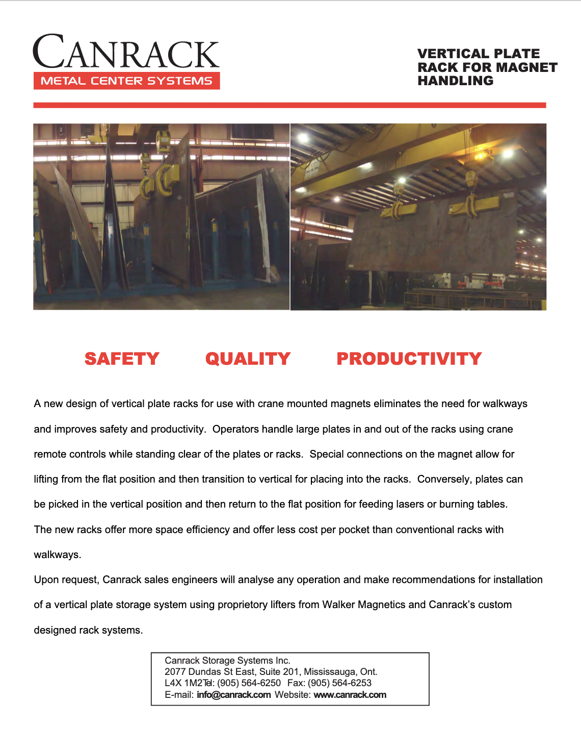 Custom Metal Storage Systems Canrack Storage Systems